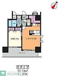果樹園ST 1LDKの間取図画像