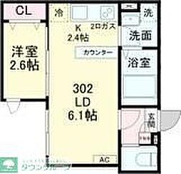 KEIAI RESIDENCE 鎌ケ谷 1LDKの間取図画像