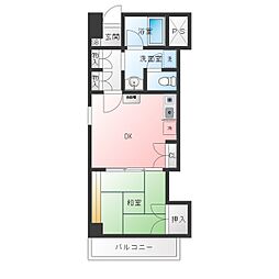 コンフォート文京小石川 1DKの間取図画像