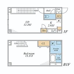 LEGALAND文京千石 1LDKの間取図画像