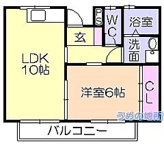 ソレイユ諏訪野 302 ｜ 福岡県久留米市諏訪野町（賃貸アパート1LDK・3階・40.21㎡） その2