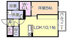 カンパーナ 103 ｜ 福岡県久留米市荒木町白口（賃貸アパート1LDK・1階・40.16㎡） その2