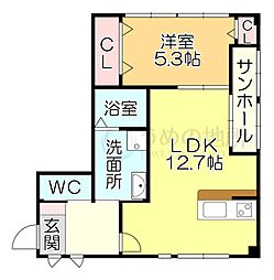 間取図画像 1LDK