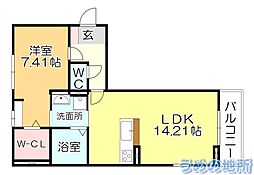 間取図画像 1LDK