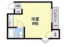 カサ・ピアセンテ ワンルームの間取図画像