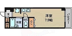 フロレセール南塚口 1Kの間取図画像