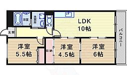 サンウェルシー21 3LDKの間取図画像