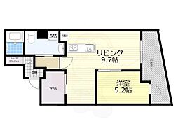 Motoria 1LDKの間取図画像