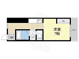 ヴィラ塚口 1Kの間取図画像