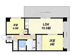 プレンティー21 2LDKの間取図画像