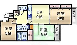 セトル27 3DKの間取図画像
