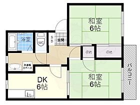 フレグランス北園田 201 ｜ 兵庫県尼崎市田能３丁目（賃貸アパート2DK・2階・40.00㎡） その2