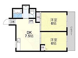 上坂部ハイツ　Ａ棟 2階
