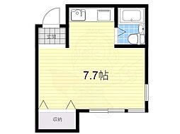 阪急神戸本線 塚口駅 徒歩5分の賃貸マンション 3階ワンルームの間取り