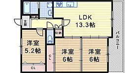 兵庫県尼崎市武庫之荘西２丁目（賃貸マンション3LDK・3階・67.42㎡） その2