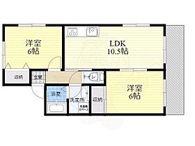 ＣＲＥＡ猪名寺  ｜ 兵庫県尼崎市猪名寺１丁目（賃貸アパート2LDK・2階・50.00㎡） その2