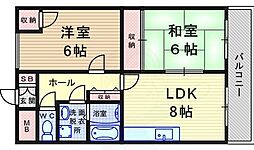 アークヒルズWAKO 2LDKの間取図画像