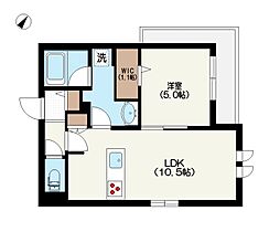 (仮称)世田谷区砧4丁目芳澤マンション 1LDKの間取図画像
