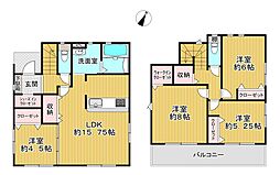 近鉄奈良線 富雄駅 徒歩12分 4LDKの間取り