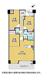 エステムコート学園前ラフィーネC棟 3LDKの間取図画像