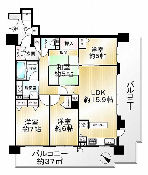 間取りを拡大表示
