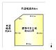 区画図：約63.3坪の建物付き土地。約6mの市道に面した整形地で、様々なプランニングが可能です。