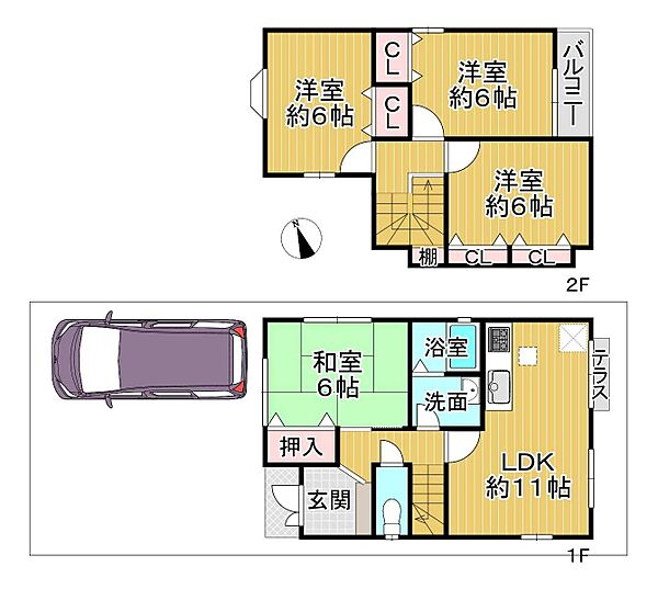 間取りを拡大表示