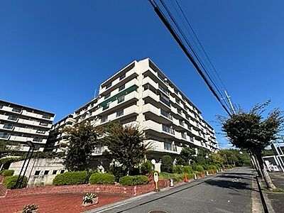 外観:青空に映える、白を基調とした洗練された外観。豊かな植栽が配され、落ち着きのある住環境です。 外観:青空に映える、白を基調とした洗練された外観。豊かな植栽が配され、落ち着きのある住環境です。