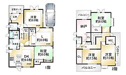 JR東海道・山陽本線 瀬田駅 徒歩14分 5SLDKの間取り
