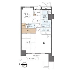 ライオンズマンション新大阪第6 1SDKの間取図画像