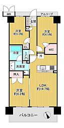 ヴォックスシティ 3LDKの間取図画像