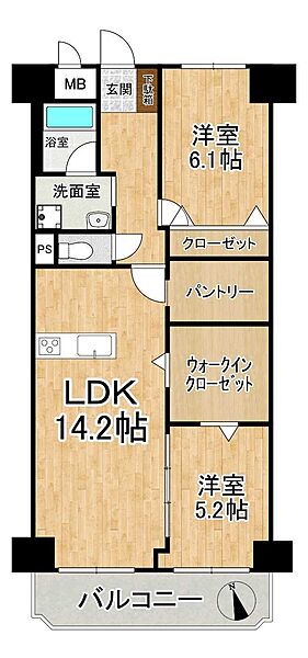 間取りを拡大表示