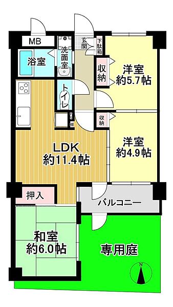 間取りを拡大表示