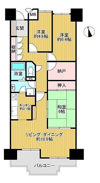間取りを拡大表示
