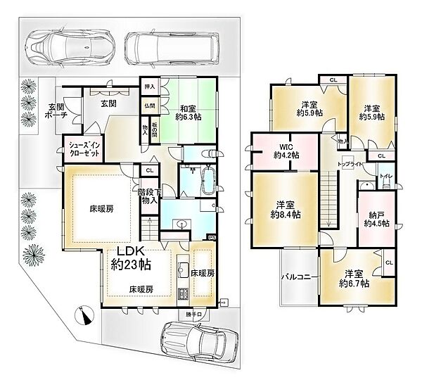 間取りを拡大表示