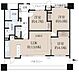 間取り：3LDK、価格3198万円、専有面積65.43m2、バルコニー面積18.28m2