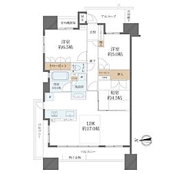 ネバーランド平野本町 3LDKの間取図画像