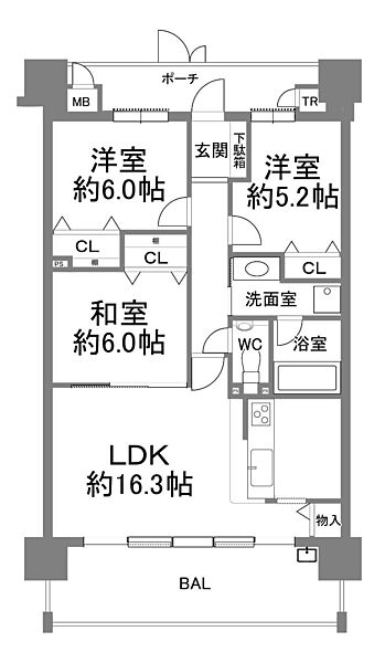 間取りを拡大表示