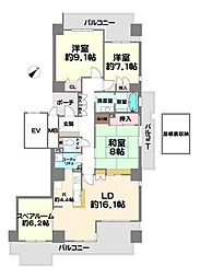 ディア・コルモ武庫が丘A-2棟 4LDKの間取図画像