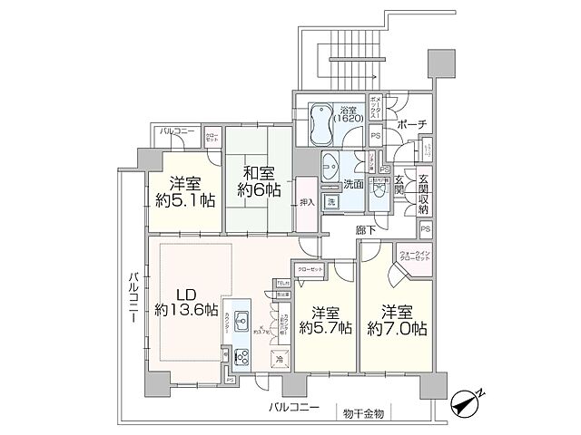 間取り ローレルコート富吉台 2階/-