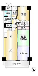 グランドメゾン四日市 3LDKの間取り