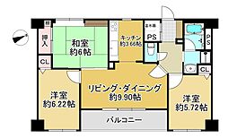 プレジデントプラザ広駅前 3LDKの間取り