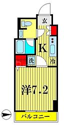 東京メトロ半蔵門線 押上駅 徒歩8分の賃貸マンション 6階1Kの間取り