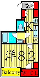 東京メトロ半蔵門線 押上駅 徒歩13分の賃貸マンション 10階1Kの間取り