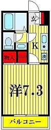 東京メトロ半蔵門線 押上駅 徒歩8分の賃貸マンション 1階1Kの間取り