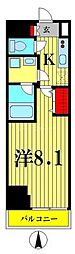 東京メトロ半蔵門線 錦糸町駅 徒歩5分の賃貸マンション 4階1Kの間取り