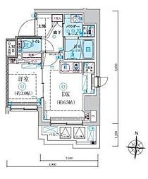 都営浅草線 本所吾妻橋駅 徒歩8分の賃貸マンション 2階1DKの間取り