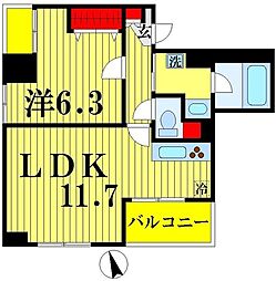 間取図画像 1LDK