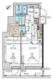 リヴシティ向島参番館 1LDKの間取図画像