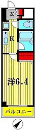 エクセルシオール押上 1Kの間取図画像